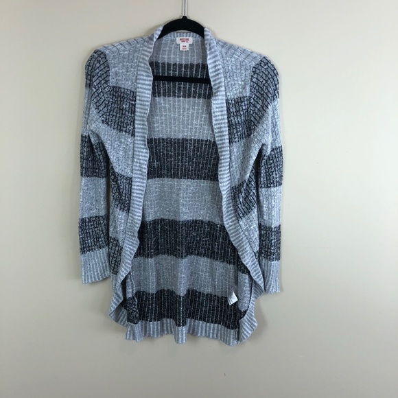 Mossimo Supply Co. Sweaters - 3/$20 Mossimo Open Front Cardigan Grey Striped M